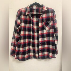 ‼️Plaid flannel button up‼️
